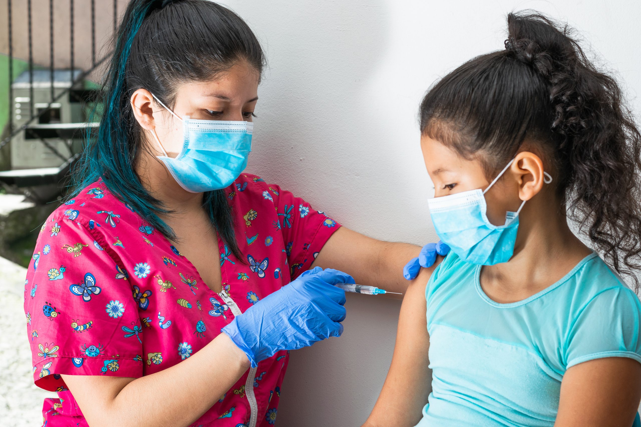 Vaccination at home service providing immunisation by a trained healthcare worker.